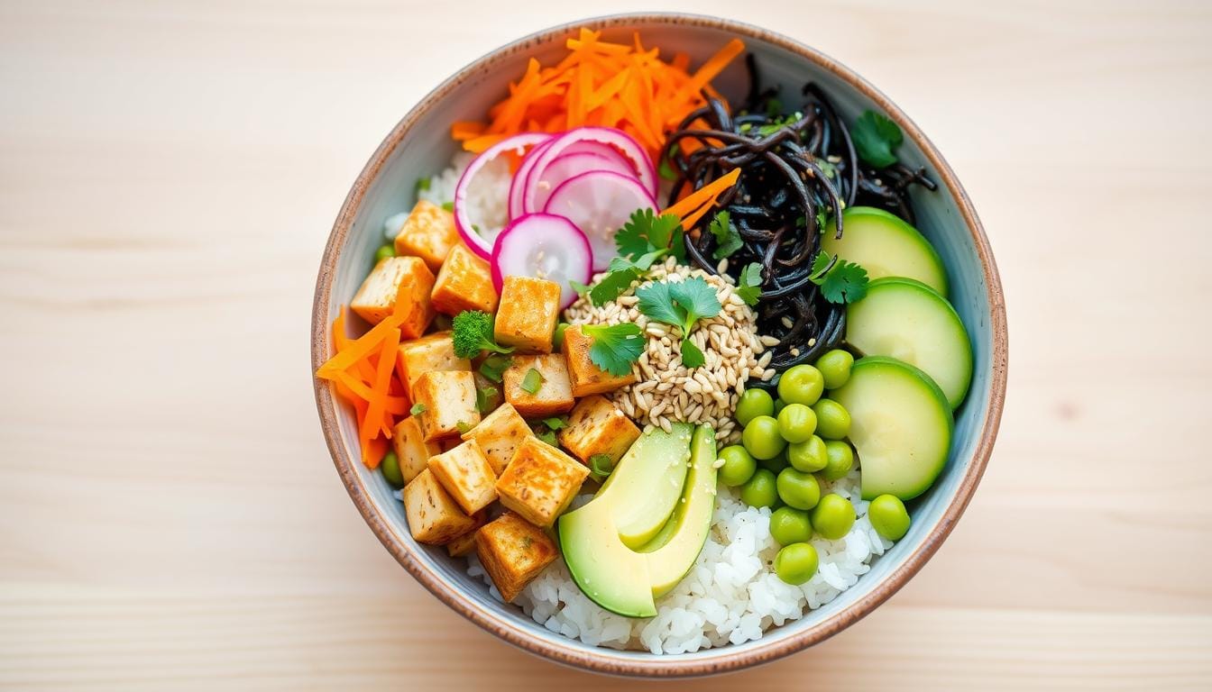 vegan poke bowl