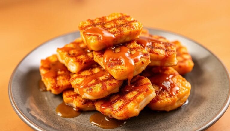 Honey Garlic Salmon Bites