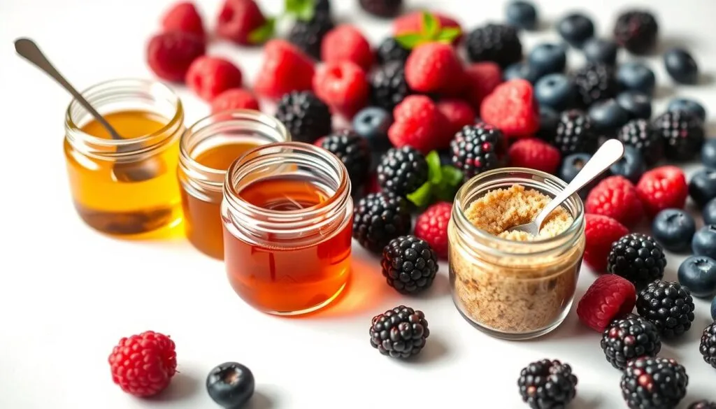 berry puree recipes sweetening options