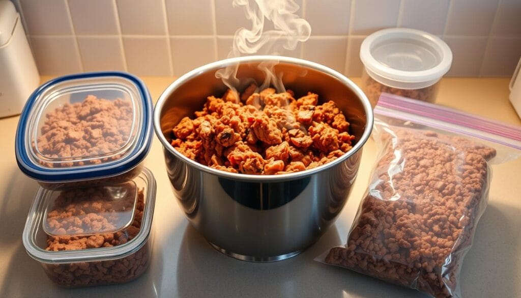 Leftover Taco Meat Storage