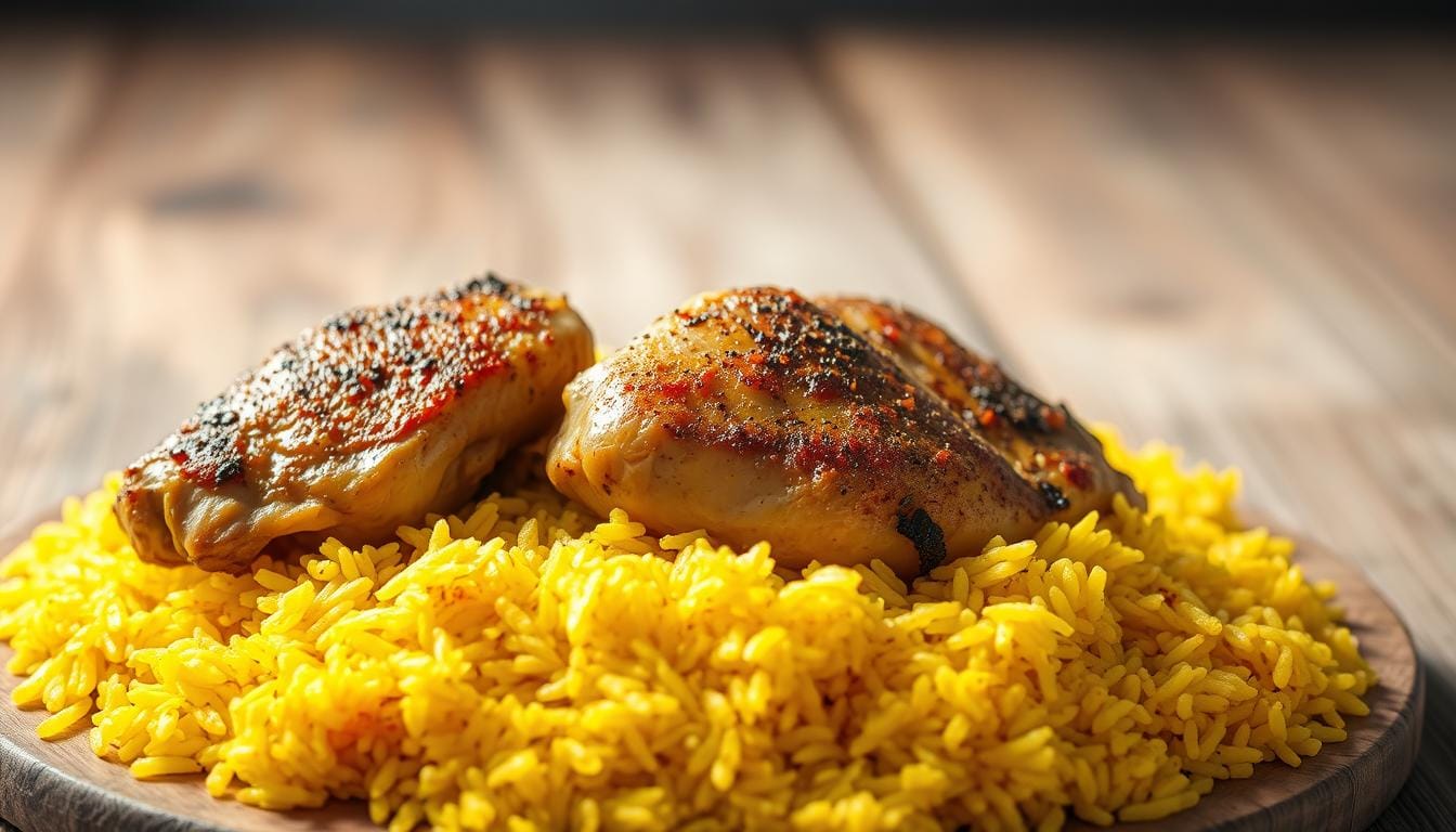 chicken and yellow rice recipe