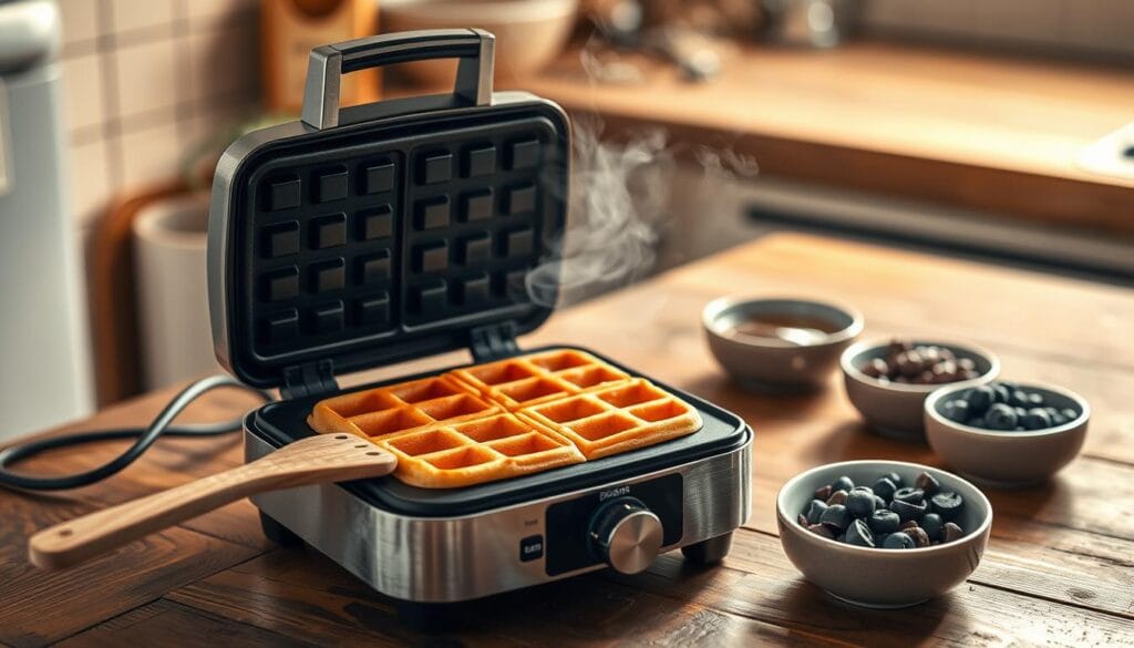 dash waffle maker cooking