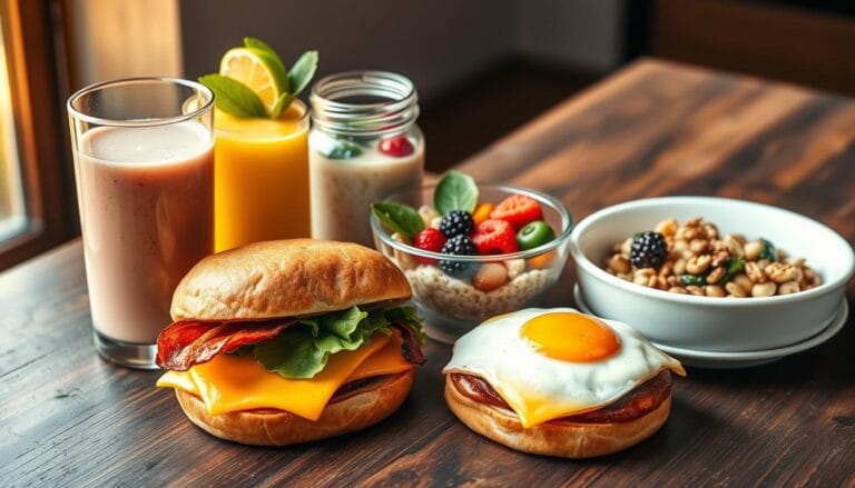 high protein fast food breakfast
